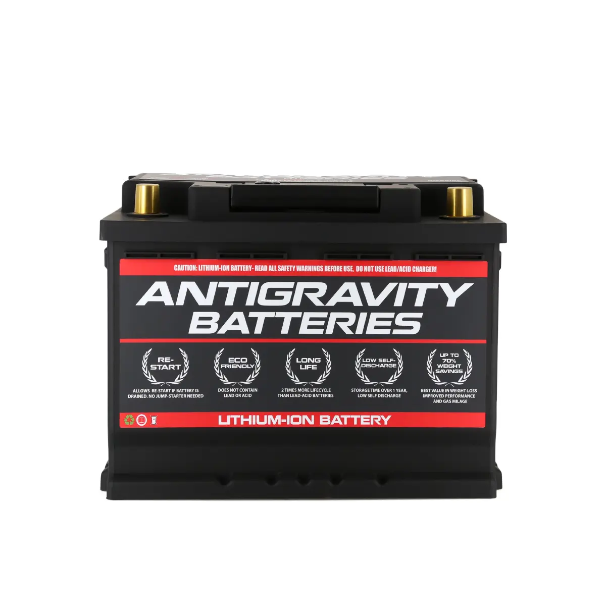 Antigravity AG-H5-40-RS 40Ah H5/Group 47 Lithium Car Battery – 1500CA LiFePO4 with Wireless RE-START Jump Starting