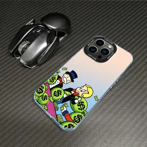 Money bag cartoon phone case, rich lifestyle style, with military grade anti drop and shock measures phone protection cover, suitable for iPhone 17 16 15 14 13 12 11 Plus Pro Max and Samsung Galaxy S25 S24 S23 S22 iPhone phone cases-ZQ102