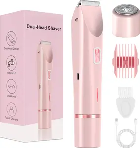 2026 New Bikini Trimmer for Women, Dermave Bikini Shaver, Electric Shaver and Razor Rechargeable 2-in-1 Electric Razors for Women