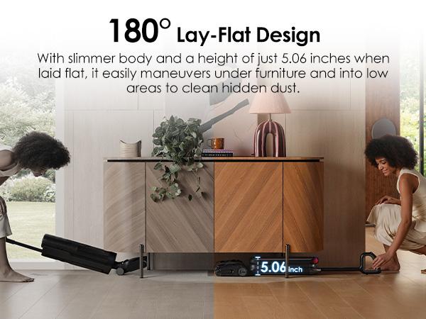 Tineco Floor One S9 Artist Pro Wet Dry Vacuum Cleaner, 22kPa Suction, 360° SmoothDrive, Anti-Tangle Design, 185°F Flashdry, 75 Min Runtime, Dual-Edge Cleaning, 180° Lay-Flat