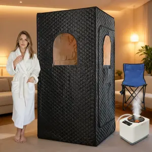 Portable Sauna Box for Home, Personal Steam Nurecover Saunas Heater at Home Use, 3.0L 1200W Steamer, Indoor Foldable Sauna Tent, Dry Sauna SPA Full Body Inflatable Pool