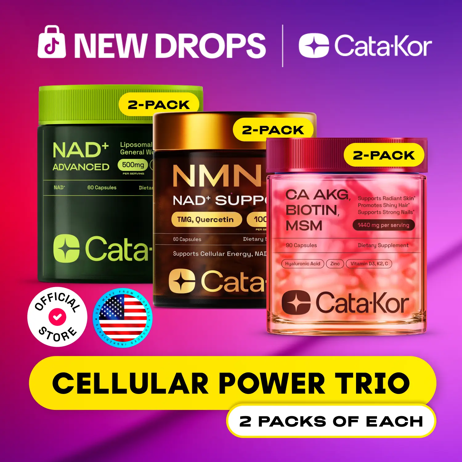 Cata-Kor Cellular Power Trio - 60 day