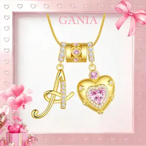 GANIA 18K gold custom-made A-Z letter style necklace is a beautiful and exquisite gift suitable for occasions such as Valentine's Day, weddings, birthdays, etc. It is imbued with religious significance, waterproof, and free of allergenic components.