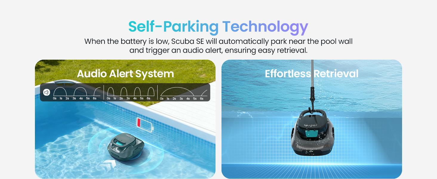 FLAT ABOVE-GROUND POOL CLEANER, AIPER Robotic Pool Cleaner, Cordless Robotic Pool Vacuum, Lasts up to 90 Mins, Ideal for Above Ground Pools