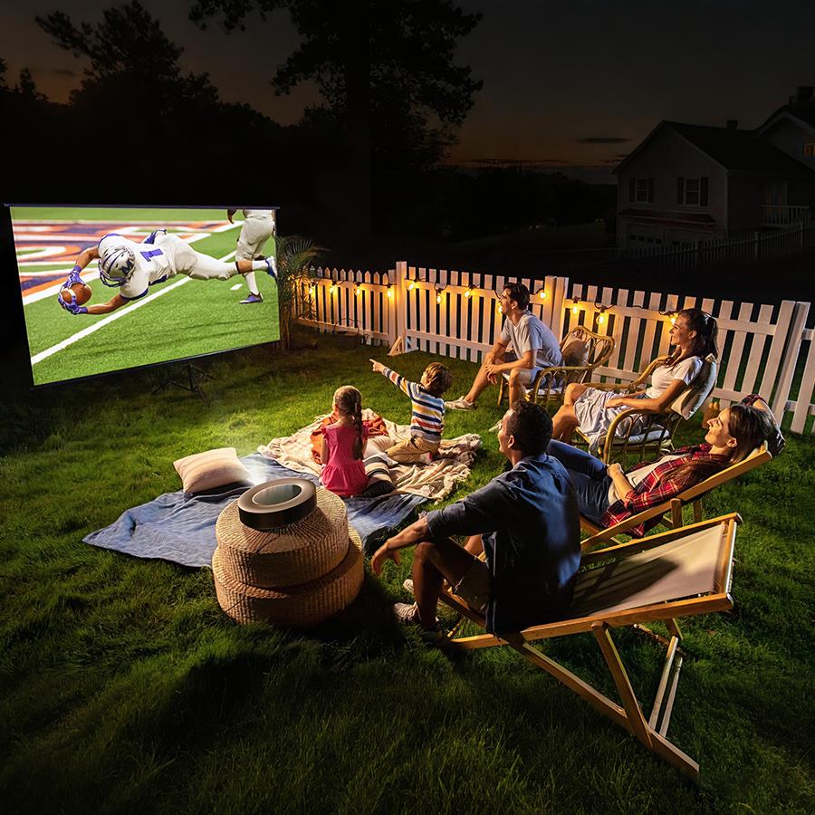 Small Portable Projection Screen Tripod - XBJ Portable Projection Screen, lightweight and portable, durable, easy to adjust, suitable for schools, meetings, indoor and outdoor use, 100/72 inch.