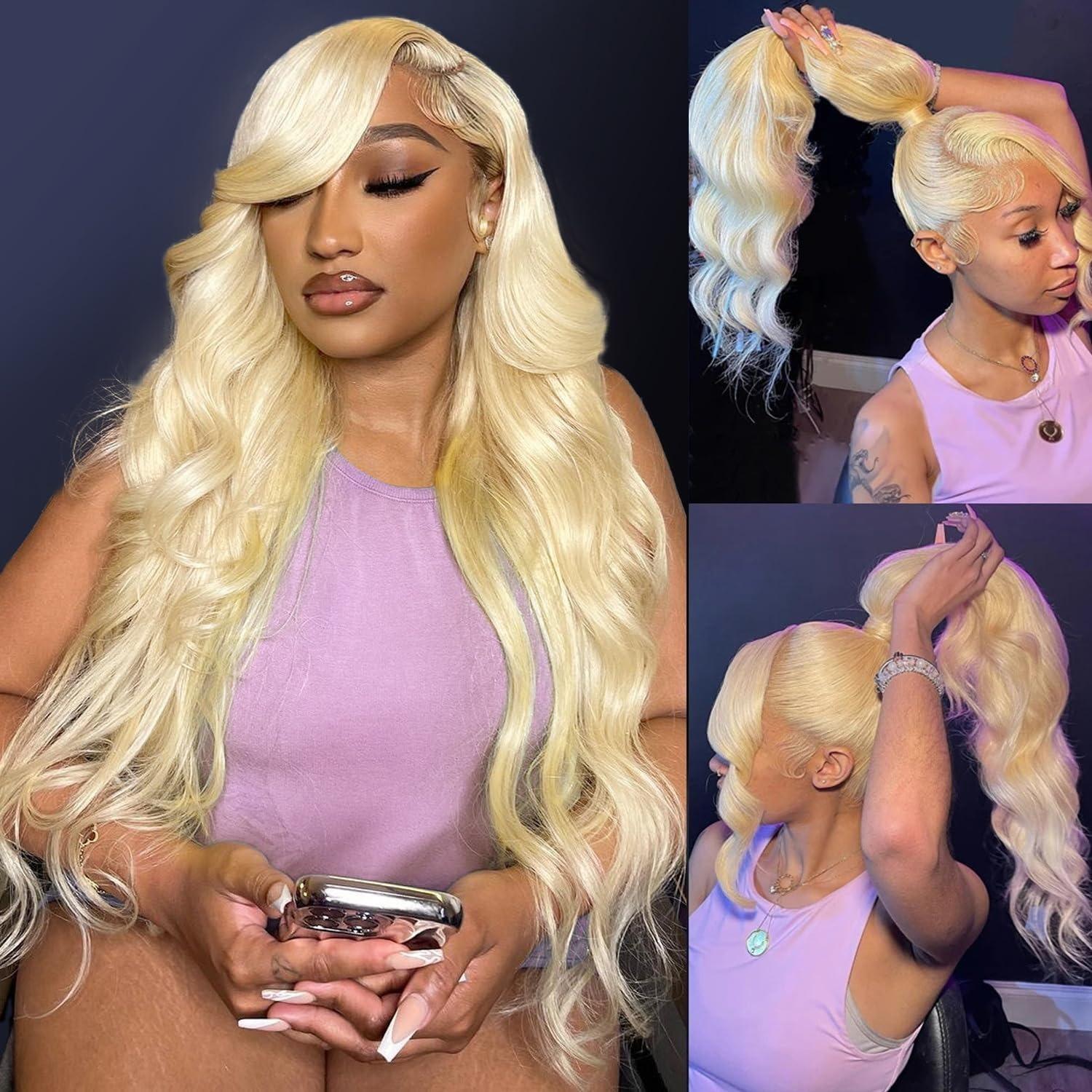 Body Wave 613 Hd Lace Frontal Wig 13x6 Lace Frontal Human Hair Wigs For Women Pre Plucekd 13x4 Honey Blonde Lace Wig 180% Density