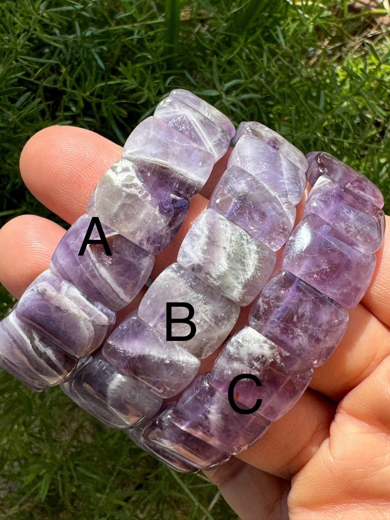 Amethyst Bangle Bracelets by Urban Rutile