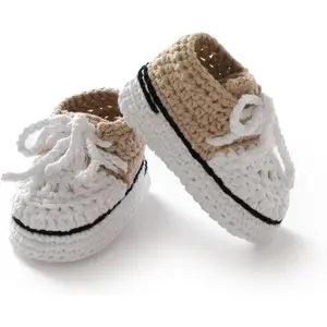 Baby Booties Crochet Hand Knitting Shoes for Infant Sneakerheads Soft Booties for Newborn Boys and Girls Gift