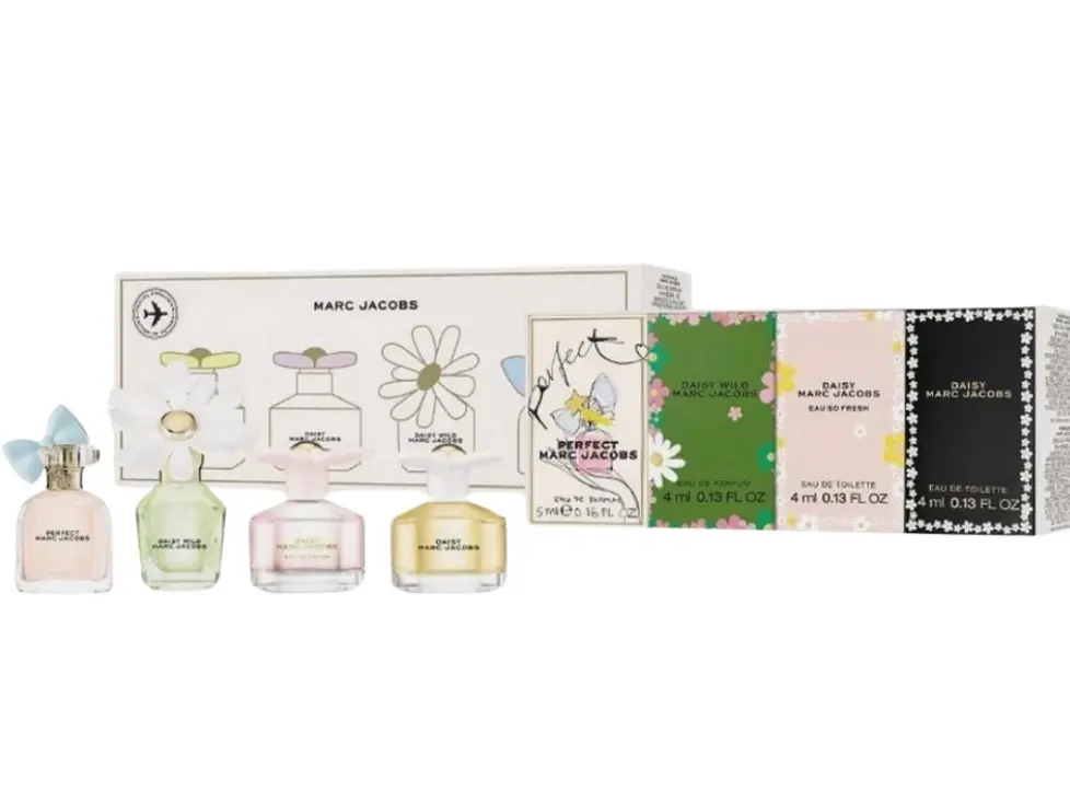MARC JACOBS (W) 4PC X 4ML MINI SET: DAISY EDT + EAU SO FRESH EDT+ WILD EDP + PERFECT EDP