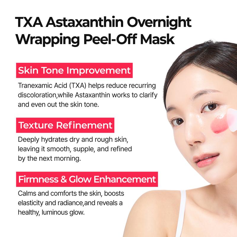 [Dr.Melaxin Official] TX Astaxanthin Overnight Wrapping Mask 80ml | Tranexamic Acid&Astaxanthin&Niacinamide for Complete Dark Spot Care Firmness Glow Elasticity Face Skin Care