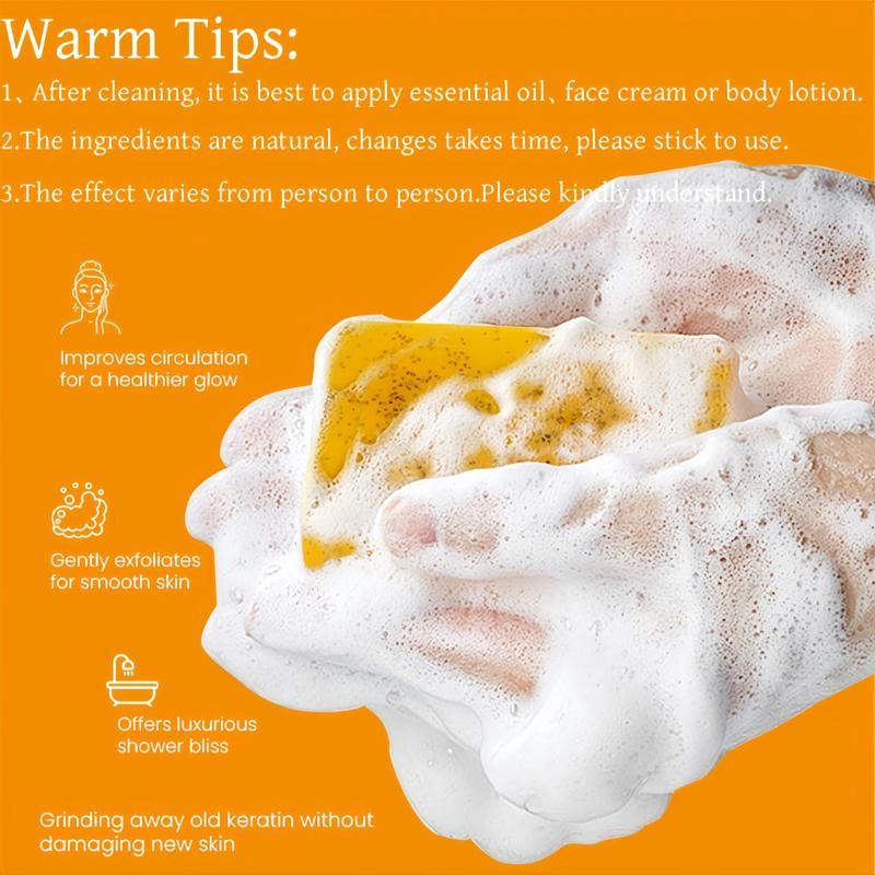 3PCS Turmeric & Kojic Acid Brightening Soap,Soap Body CareBody Wash Lemon FlawlessOrganic Comfort Cleansing naturalskincare
