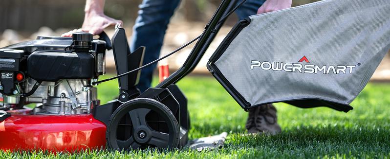 PowerSmart 21 " 170cc Gas Self-Propelled 3-in-1 Lawn Mower (V8621S) Large Grass Catcher, Effortless Operation,Fast Mowing,Safety Switch,Easy Start,Quick Assembly,Quick Fold,Fuel Efficient,Turf Friendly, 2025 Version,Springtok