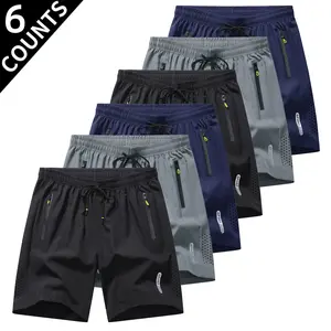6-piece set shorts for men Summer men's casualquick drying shorts, sports and casual jogging,breathable and loose bottom shorts tiktok shopdeals 5 sense gifts for him Plain Beige MenswearTropical SpringStatements