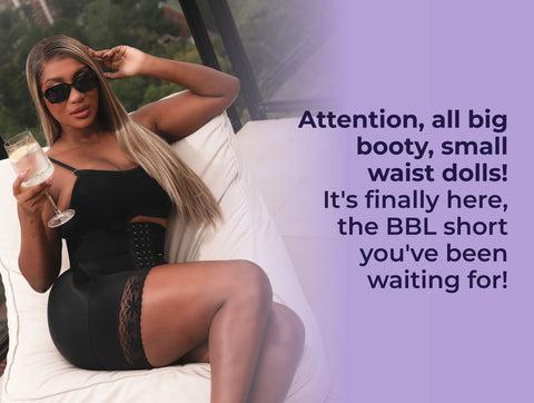 BBL Short | Stage 3 Post-Op Tummy Control High Waisted Compression Shapewear for Women's Minimalist Basic Spaghetti Strap Design