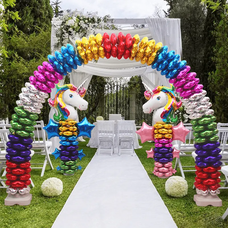 PVC DIY Balloon Arch Stand Kit - 19ft High, 19ft Wide, 400-Capacity Balloon Arch Set, Festive Party Supplies for Weddings, Baby Showers, Ceiling Decoration, Hanging Decor