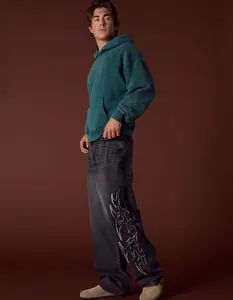 RSQ Mens Extra Baggy Applique Jeans