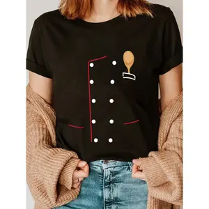 100% Cotton Chef Coat T-Shirt-Chef Uniform Jacket Shirt-Culinary GIFT T-Shirt