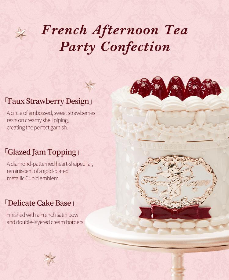 Flower Knows Strawberry Cupid Collection Cake Lip Cream, Smooth Matte Lip Cream, Long Lasting, Non-Stick Cup Lip Clay, Smudge Proof, High Pigment, Moisturizing, Summer Makeup Gift, Makeup Beauty Cosmetics