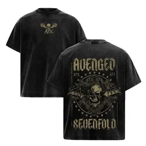 Avenged Sevenfold A7X Tour Tee – Vintage Acid Heavy Cotton Oversize Unisex Metalcore Rock Band T-Shirt, Hoodie & Sweatshirt, Retro Y2K Dark Metal Streetwear Top, A7X World Tour Concert Mer