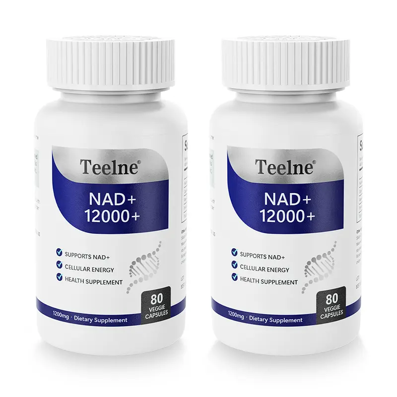 Teelne NAD+ Booster for Adults | 500mg per Serving with Quercetin Phytosome & PQQ | Energy & Wellness Support | 2 Capsules Daily, 40-Day Supply
