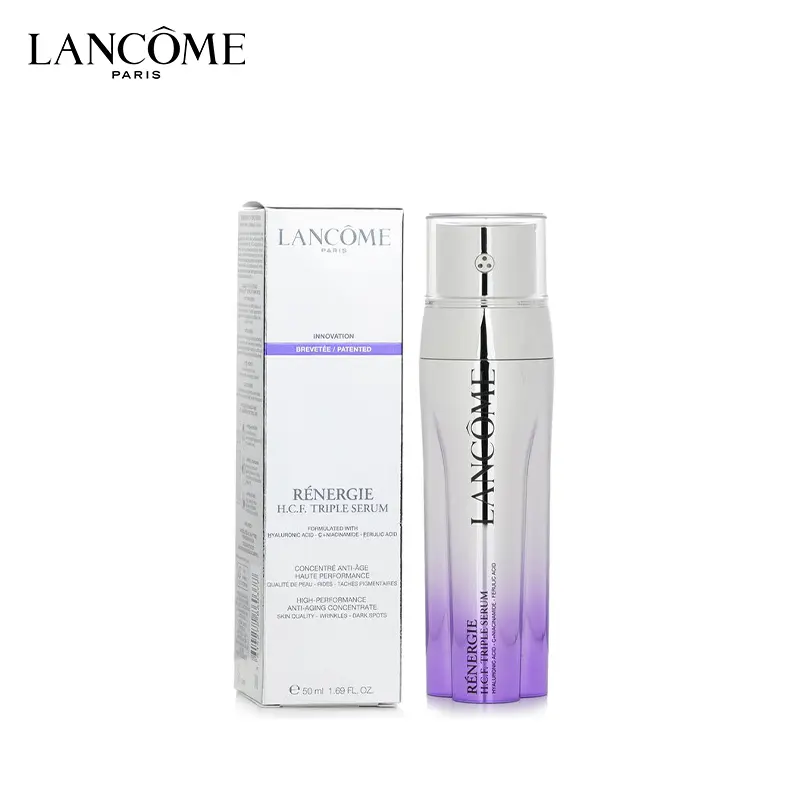 Lancome Renergie H.C.F. Triple Serum - Facial Anti-Aging Concentrate with Hyaluronic Acid, Smooth Texture, Radiant Skin, 50ml-1.69oz High-Performance Moisture Boost, Brightens Dark Spots, C+Niacinamide Duo