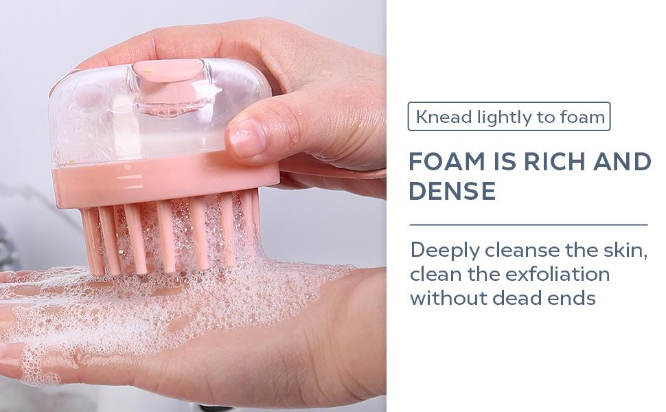 Dual-Effect Bristle Scalp Massage Comb: Dual-zone bristles for targeted care. Deep cleans hair follicles while soothing massage relieves tension. Strengthen roots starting with a healthy scalp. Available in white/pink/gray.