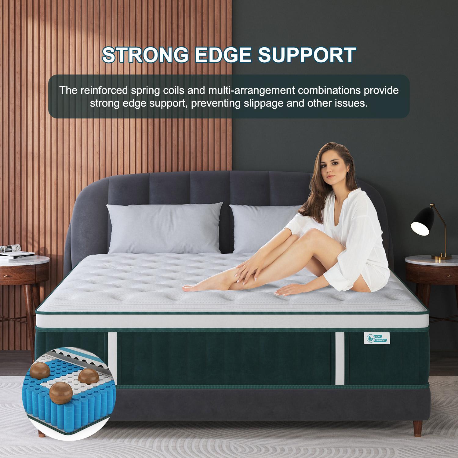 12"14" Gel Memory Foam Hybrid Pocket Spring Twin Full Queen King Mattress In A Box, Euro Top Medium Firm for Back & Lumbar Support, Individual Pocket Spring for Motion Isolation Pressure Relief 12"14" Gel Memory Foam Hybrid Pocket Spring Twin Full Queen King Mattress In A Box, Euro Top Medium Firm for Back & Lumbar Support, Individual Pocket Spring for Motion Isolation Pressure Relief