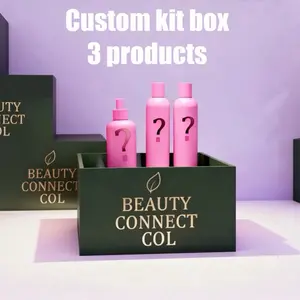 Beauty Connect COL Custom Kit Box - Build Your Own Box with 3 Personalized Hair Care Products for Customized Hair Care, personaliza tu propia caja con 3 productos.