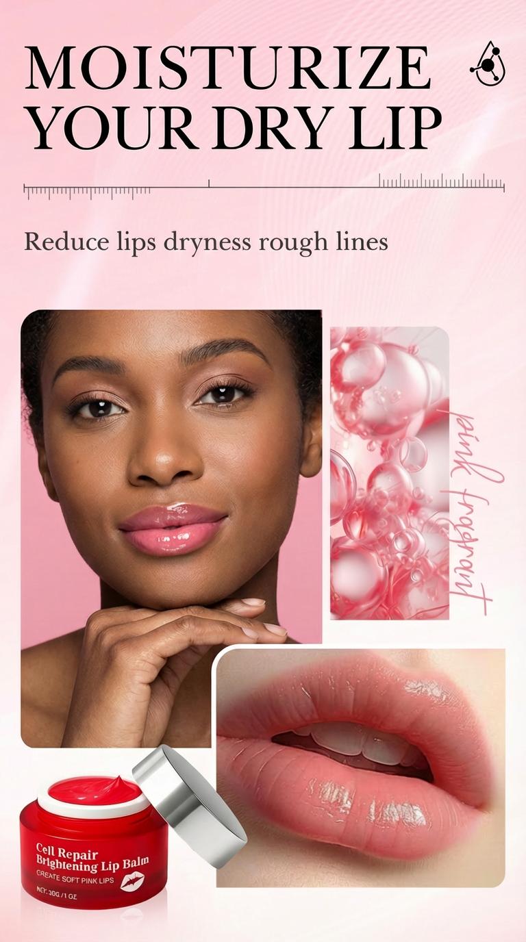 NovacaraX Brightening Lip Balm – Unisex Formula, Suitable for Dull Lips and Lip Problems Caused by Smoking – Softens, Moisturizes, and Provides Long-Lasting Protection.