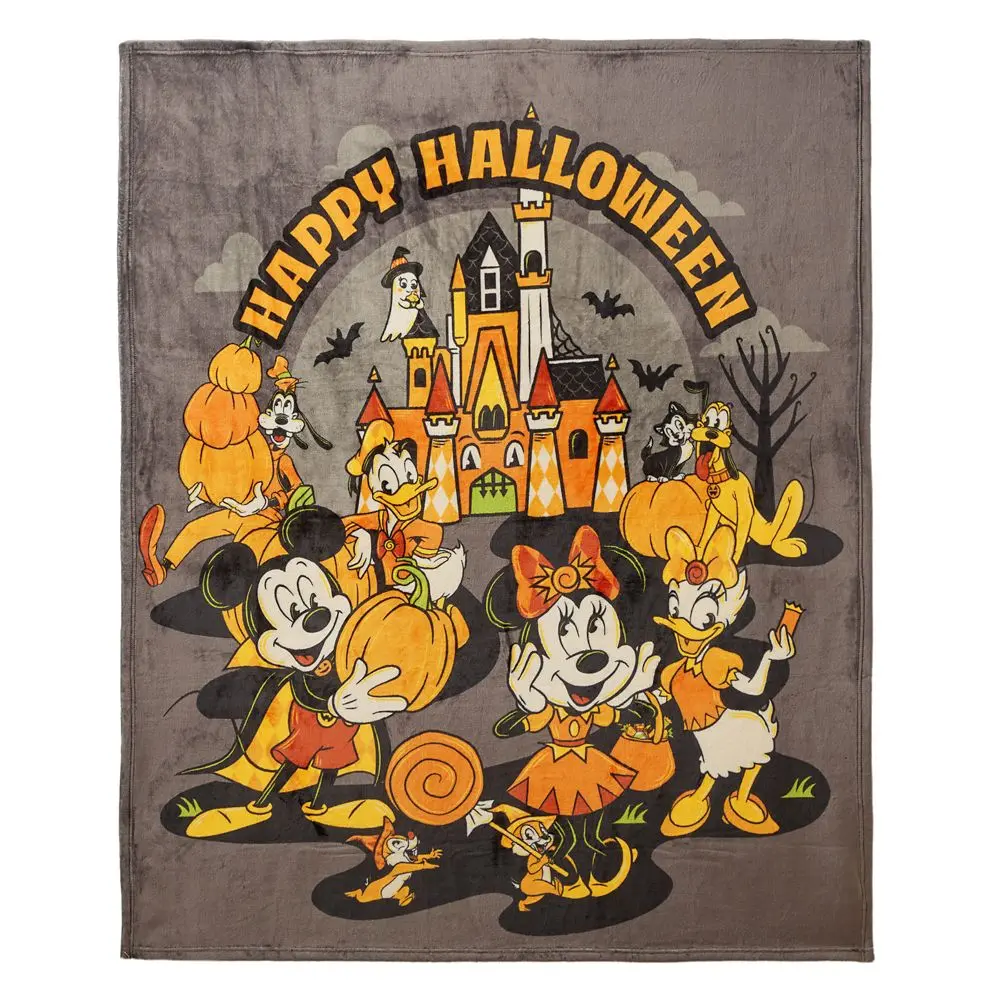 Disney Store Mickey Mouse and Friends Halloween Fleece Throw