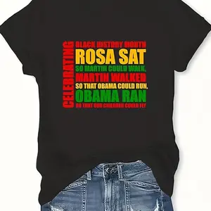 Black History Shirts — Black graphic tees for men and women featuring magic, fashion afro-American natural hair, vintage melanin designs; round neck