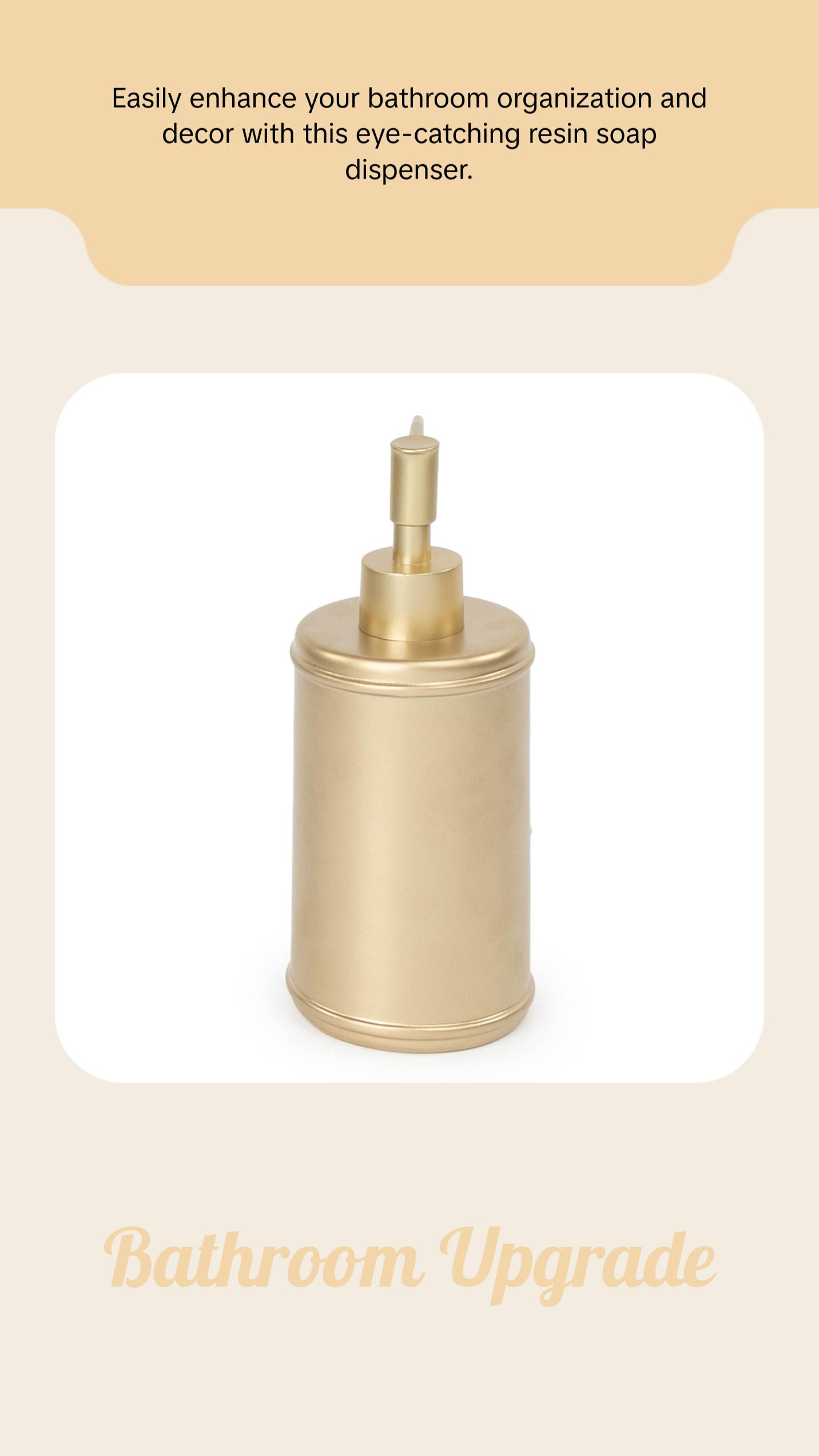 Jay Franco Harry Potter Gold Hogwarts Crest Resin Soap Dispenser Lotion Pump