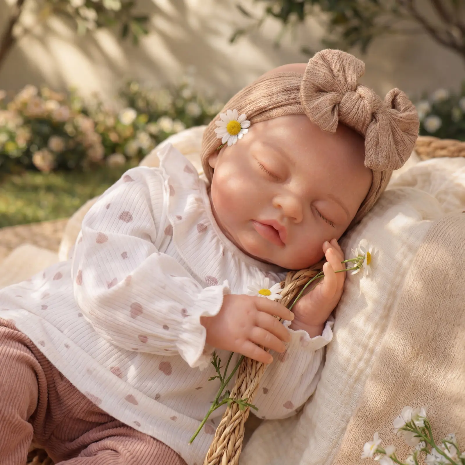 #backtoschool BABESIDE Lifelike Reborn Baby Dolls 17Inch Fabric Body & Vinyl Limbs Real Life Baby Dolls with Toy Accessories for Kids Age 3+ Perfect Gifts for Mother's Day Valentine's Day Children's Day & Christmas