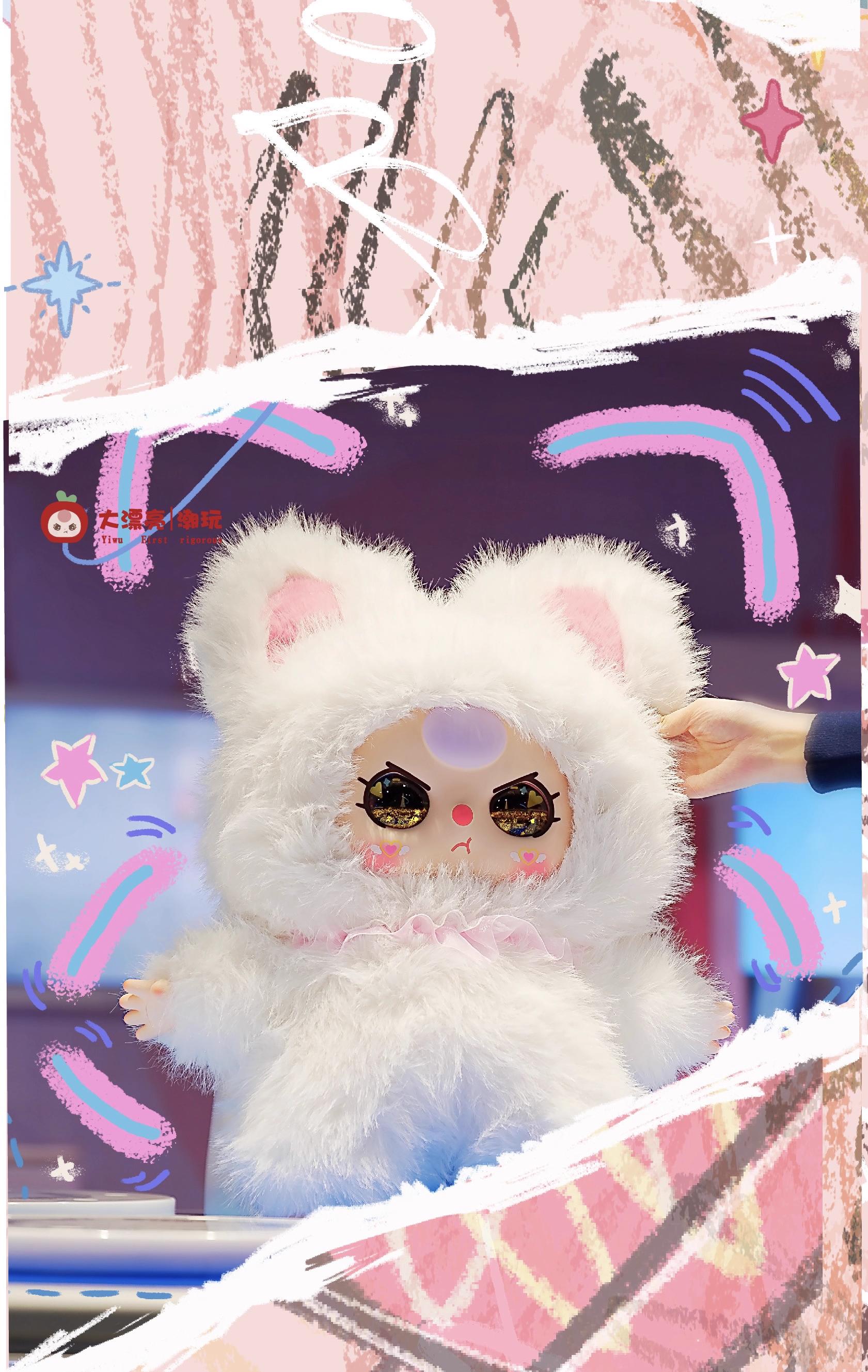 BabyThree 800% Neon AI Tech Glow Plush Blind Box | 6+1 Hidden AI Core | Futuristic Collector’s Edition