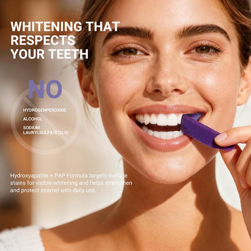 【CEELIKE】 Purple Teeth Whitening Strips With Free Cheek Retractor - 7/21 Whitening Sessions -Nano-Hydroxyapatite Safe for Enamel - Non Sensitive Teeth Whitening - Peroxide-Free 【CEELIKE】 Purple Teeth Whitening Strips With Free Cheek Retractor - 7/21 Whitening Sessions -Nano-Hydroxyapatite Safe for Enamel - Non Sensitive Teeth Whitening - Peroxide-Free
