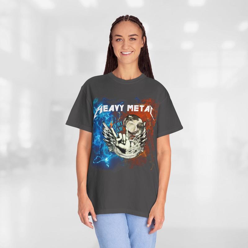 Heavy Metal is My Jam Musician Graphic Tee, Sousaphone Player, Marching Band Fan T-shirt for Men and Women, Band Parent Gift Shirt