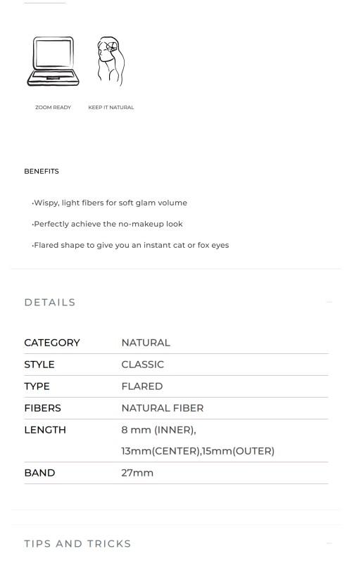 House of Lashes Siren Flare Flared False Lashes - Natural Volume - Fluttery Cat Eye - Clear Band - Reusable - 100% Cruelty-Free