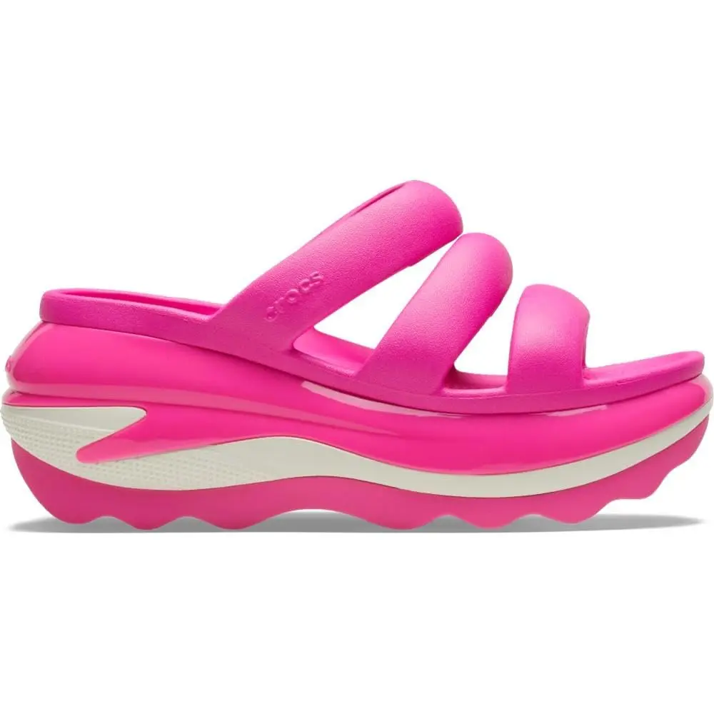 Crocs Mega Crush Triple Strap Sandal Pink Crush (Unisex) 209842-6TW