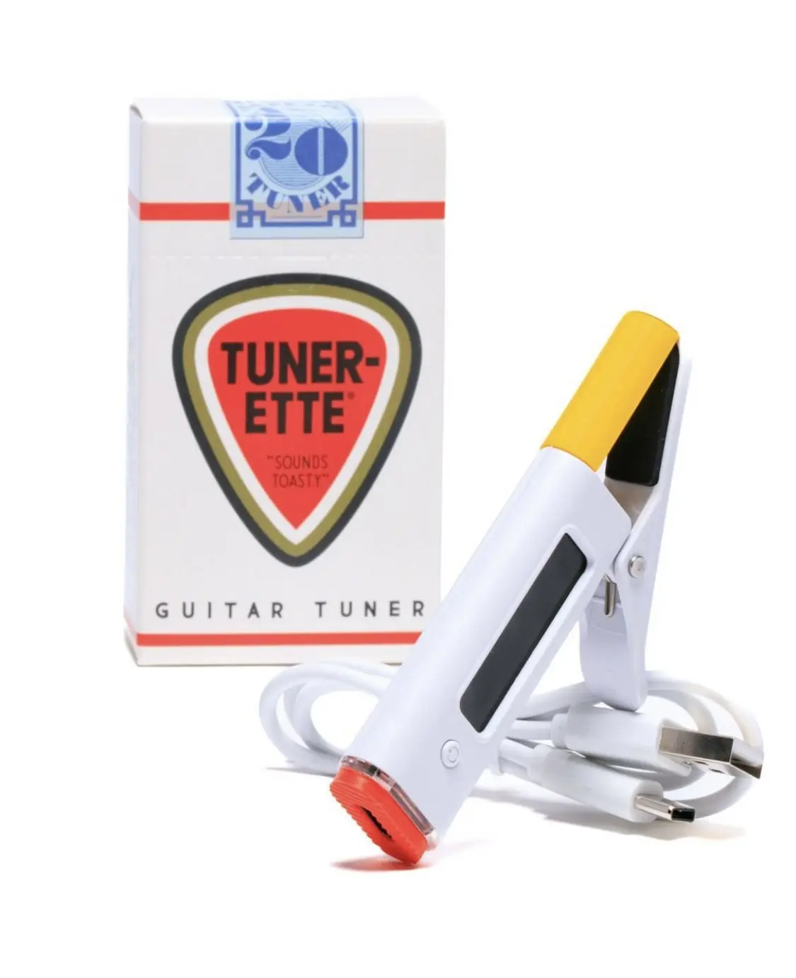 Tunerette Clip-On Guitar Tuner + Chromatic + USB-C Rechargeable