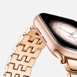 Missair Luxury Watch Band for Apple Watch Series 10-1 SE - Women's Metal Replacement Bands Bling Diamond Wristband Strap Wearable Accessories