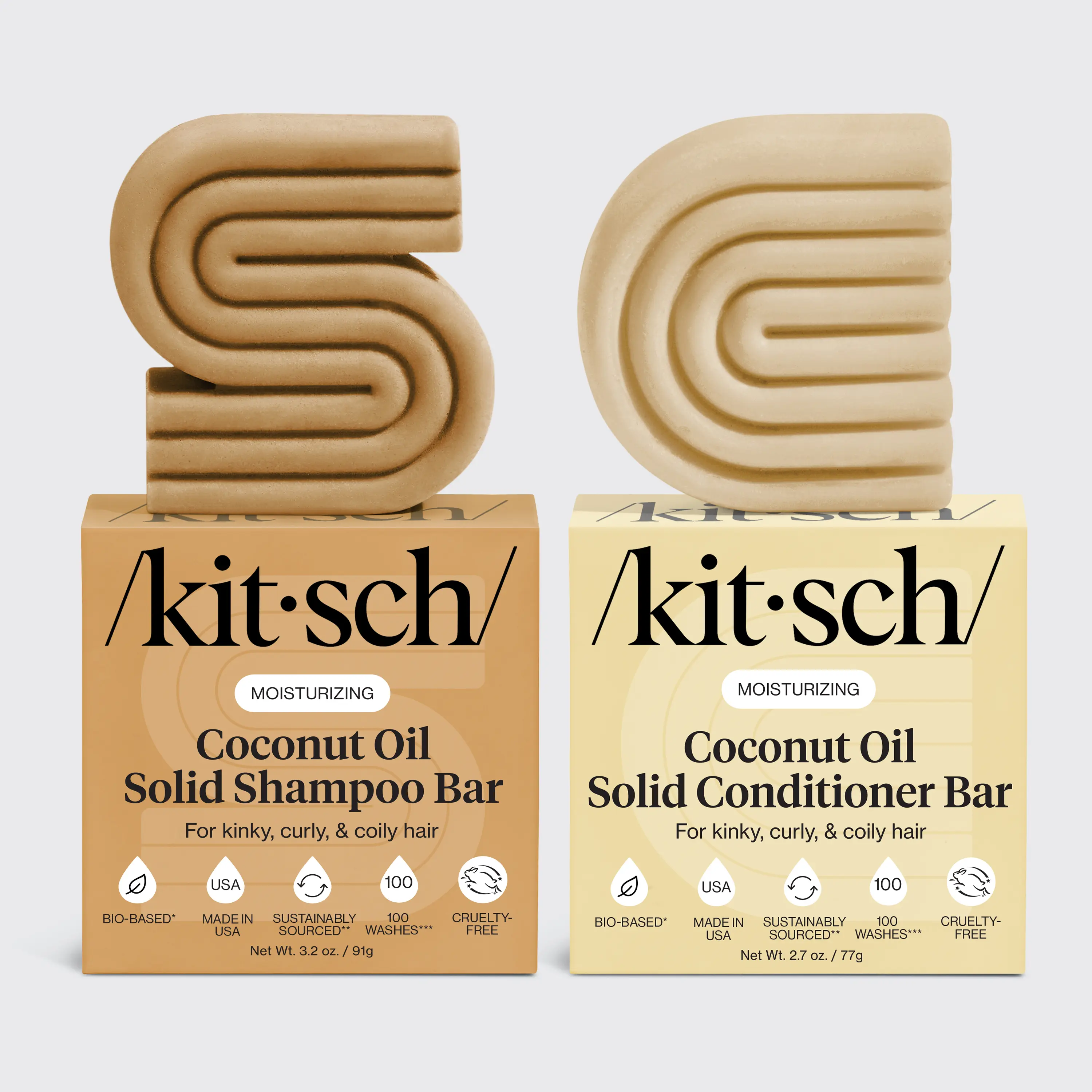 Kitsch Coconut Oil Shampoo & Conditioner Combo Pack