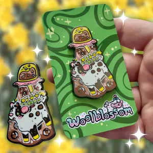 Boba Alien Cow Abduction ~ Enamel Pin