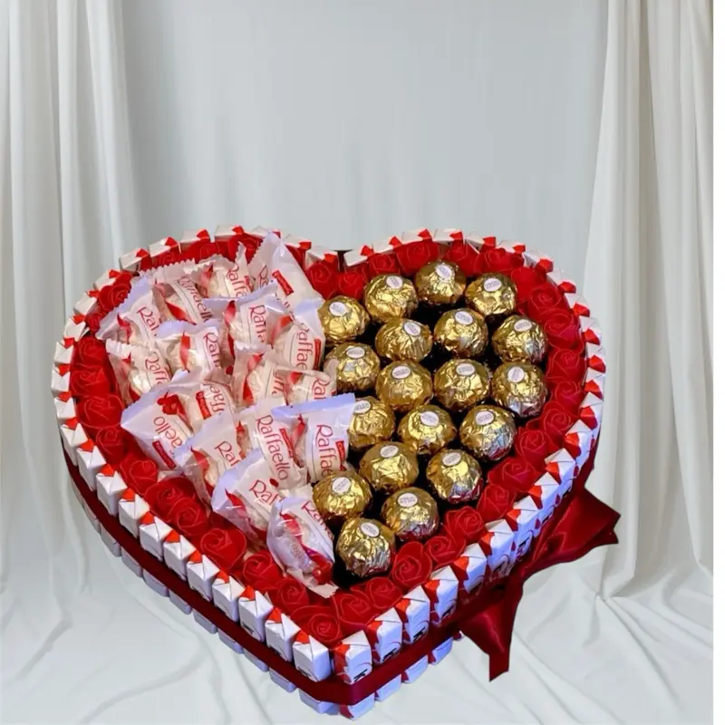 Kinder Heart-Shaped Milk Chocolate Candy - Delicious Snack Dessert, Romantic Valentine's Gift for Her