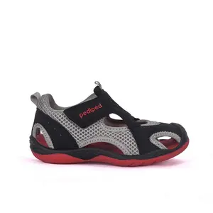 Pediped Kai Flex Water Shoes Grey/Black Light Breathable Grippy Soles Approved by the American Podiatric Medical Association