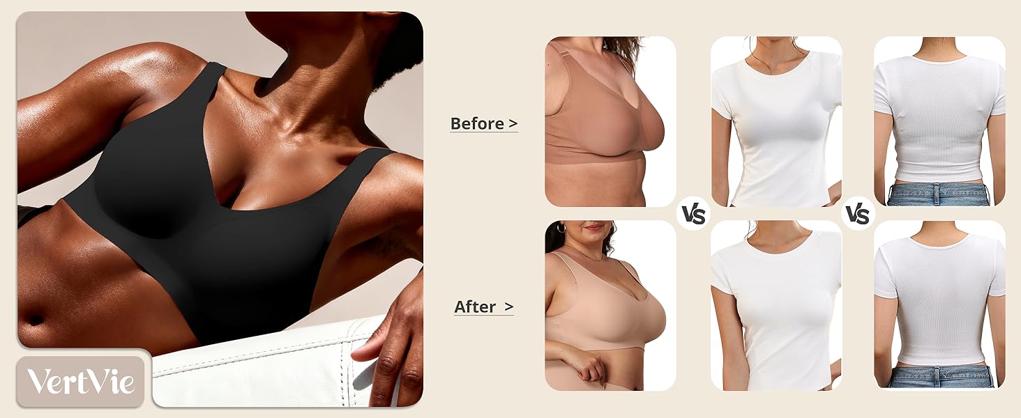 Vertvie|EMILY Seamless Active Tank Bra, Jelly Bras, Wireless Comfort for Everyday Movement Vertvie|EMILY Seamless Active Tank Bra, Jelly Bras, Wireless Comfort for Everyday Movement