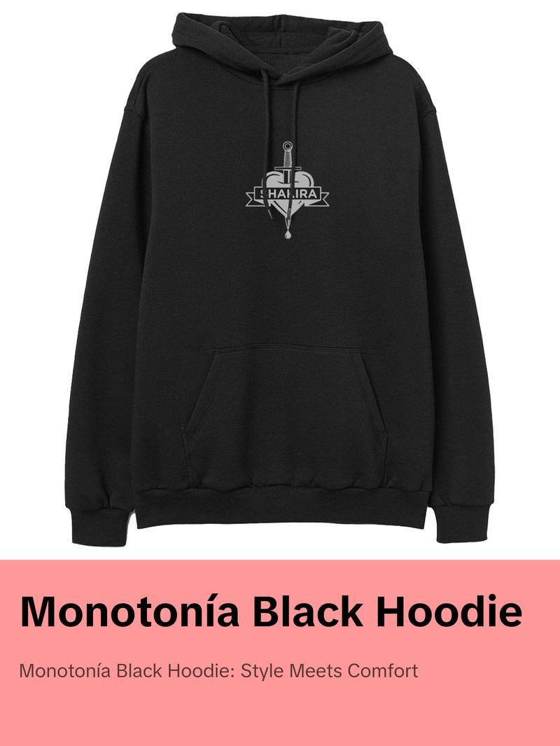 Monotonía Hoodie - Black