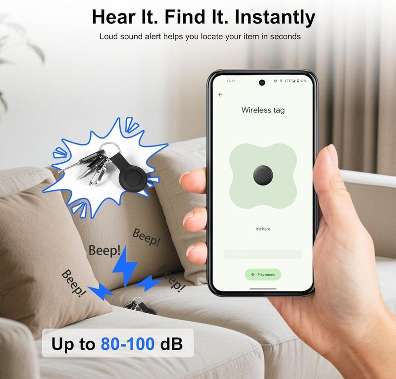 GPS Tracker for Car,Mini Trackers Device with Weatherproof Magnetic Case- No Monthly Fee - Best Hidden GPS Tracker - Global Coverage Locator, Anti-lost Device,Works with Apple Find Me (iOS only)