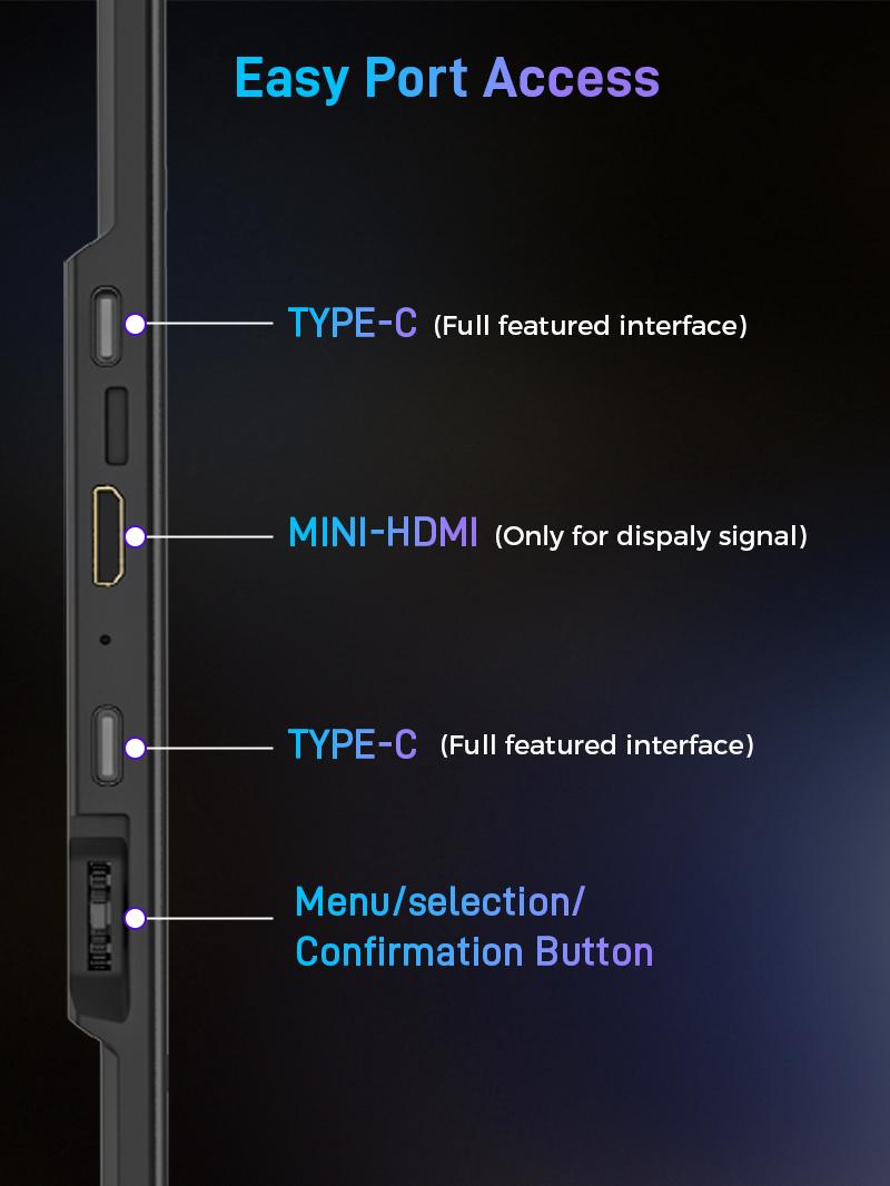 【WeeklyDeals】Cevaton Portable 16.1" FHD Laptop Monitor Extender - 1200P Secondary Screen with 360° Rotation/#MansBestFriend/Perfect Halloween Present for Office Workers