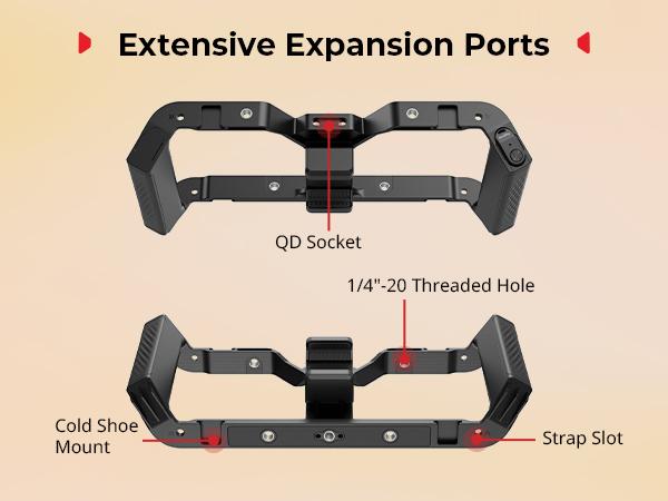 SmallRig IntegraGrip Wireless Control Universal Phone Cage, Ultra-Wide Dual handgrip Smartphone Video Rig with Cold Shoe Mount, Suitable for iPhone 17 16 & Android, for Videomaker Vlogging Content Creator Kit Camera Tripod 5355/5356