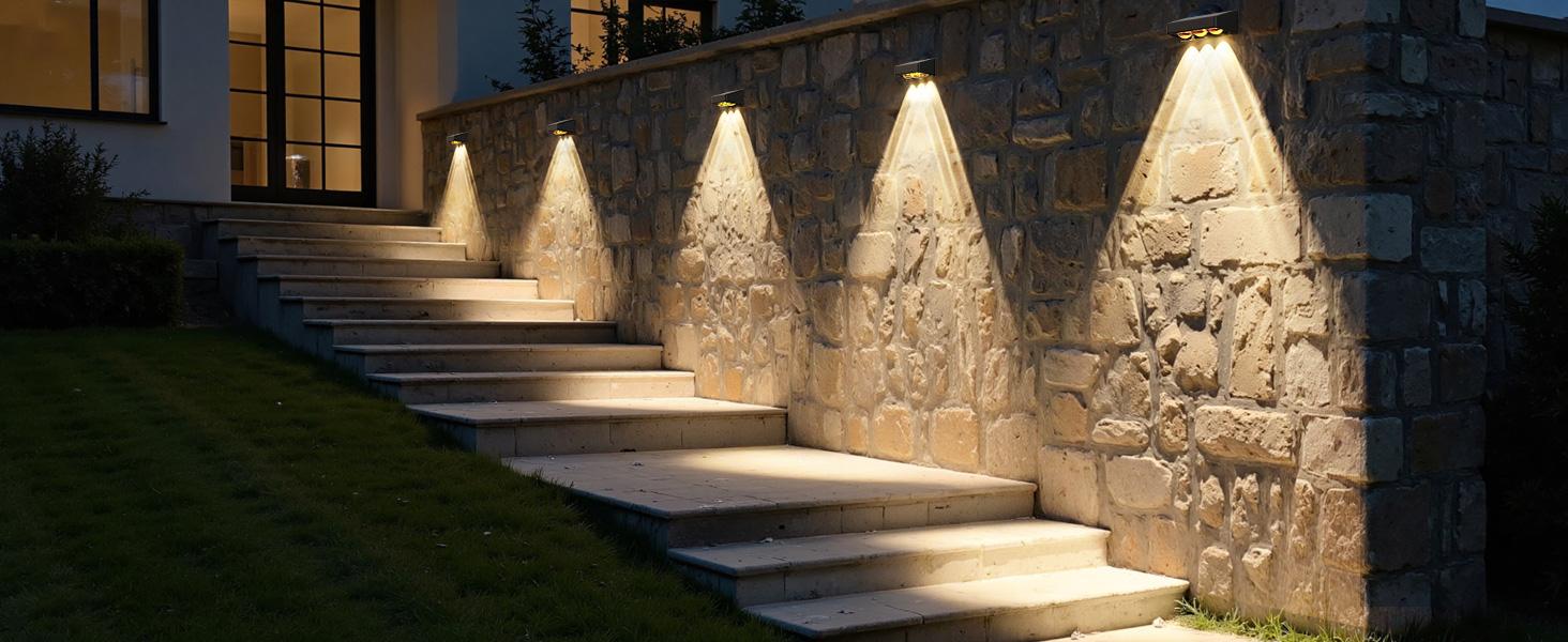 Nupostai LED Solar Lights Outdoor Waterproof 8 Fixed Colors & RGB Changing 3-Heads Concave Lens IP65 for Fence Step Wall Backyard Deck Patio Railing Pool Porch Garden Pathway Decorative Nupostai LED Solar Lights Outdoor Waterproof 8 Fixed Colors & RGB Changing 3-Heads Concave Lens IP65 for Fence Step Wall Backyard Deck Patio Railing Pool Porch Garden Pathway Decorative